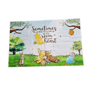 Classic Winnie Pooh Bear & Friends Baby Shower Nursery Wall Poster Banner 70"